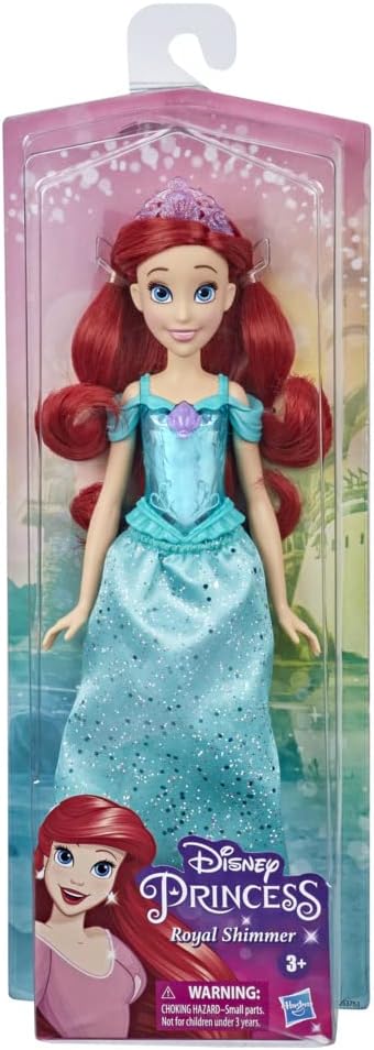 Muñeca Ariel Royal Shimmer, Disney, con accesorios y falda