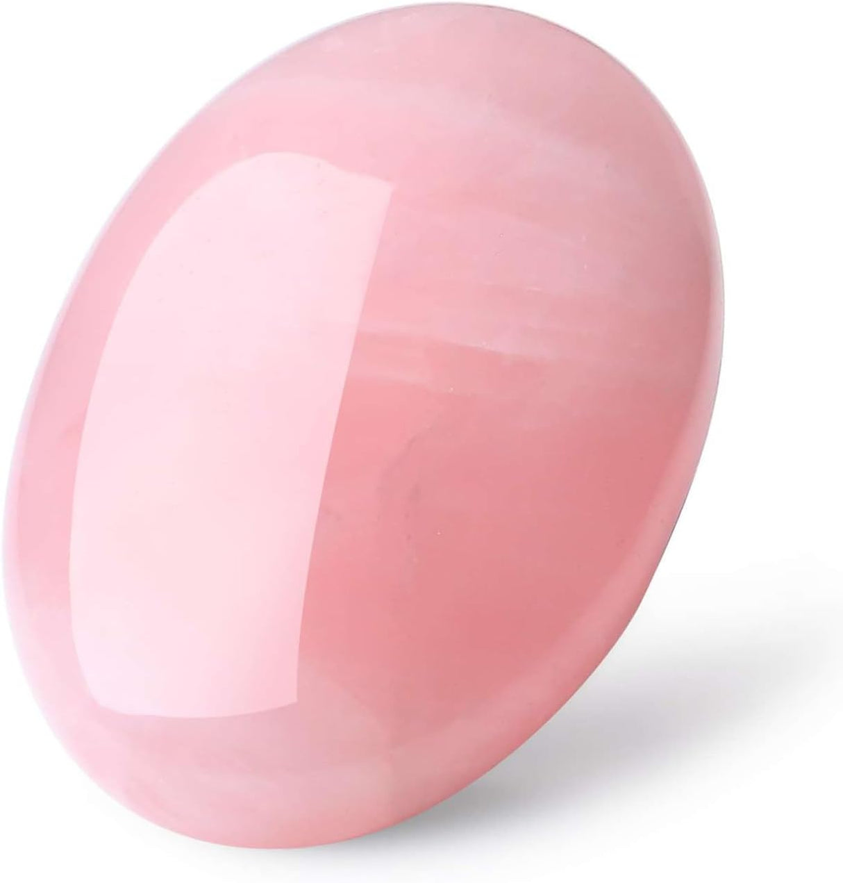 Piedra de Palma Cuarzo Rosa 2.4" para Sanación y Equilibrio