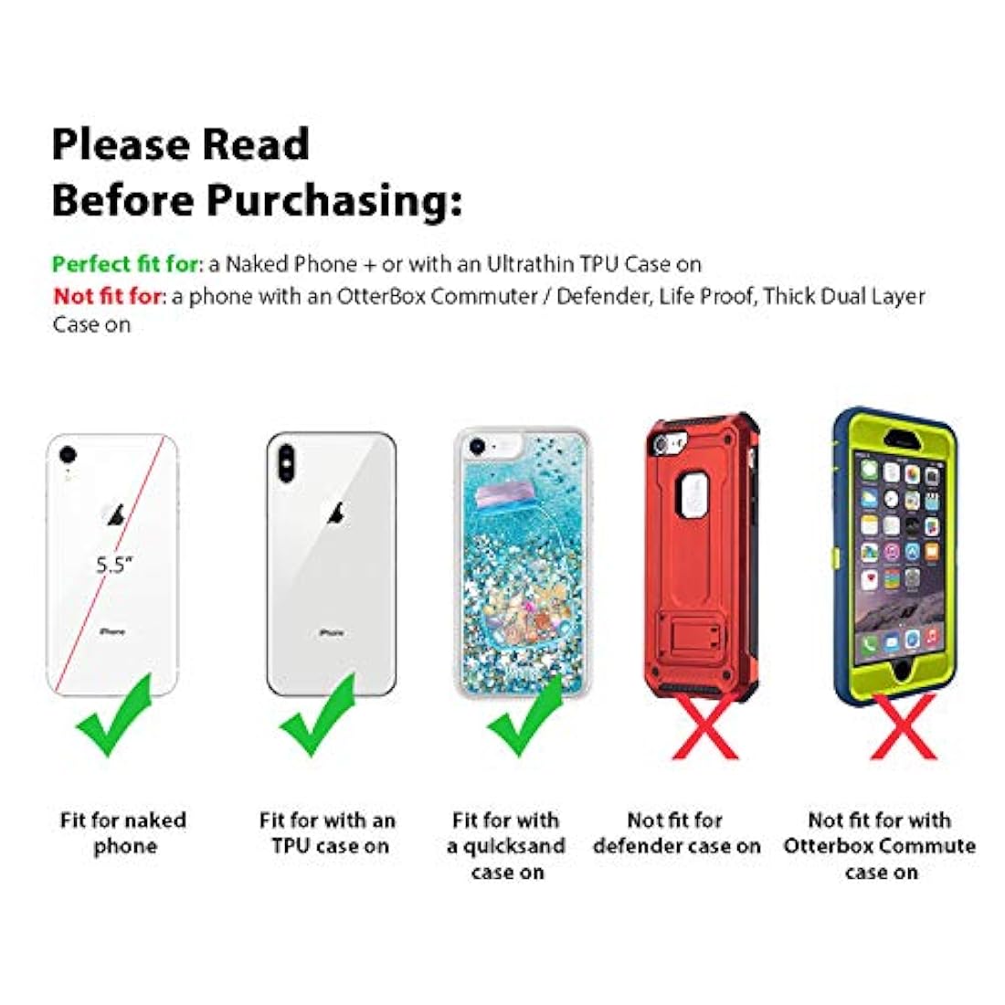 Funda para cinturón para iPhone 8 Plus 11 Pro Max, Negro