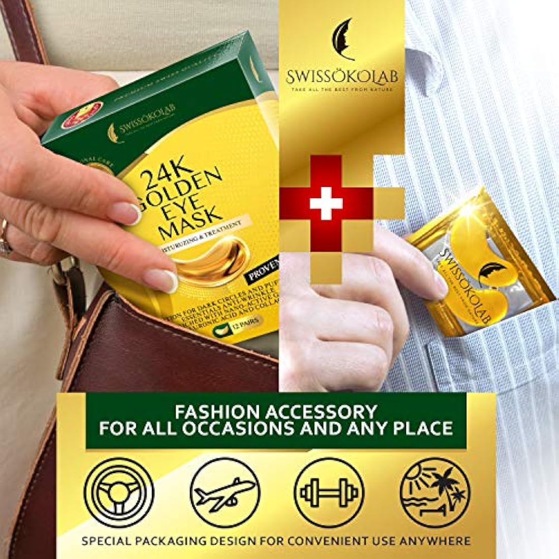 Under Eye Mask - Máscara de ojo de oro antienvejecimiento