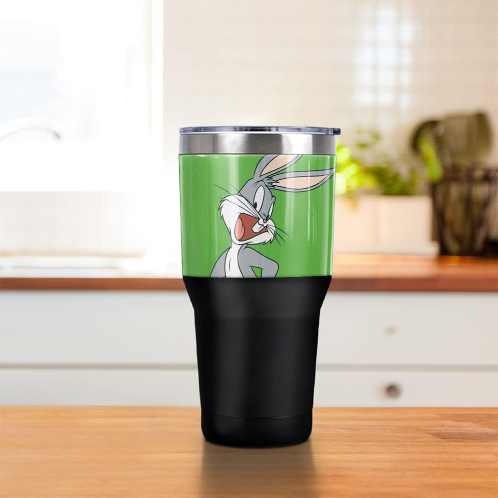 Taza de viaje LOGOVISION Bugs Bunny 30 oz, acero inoxidable