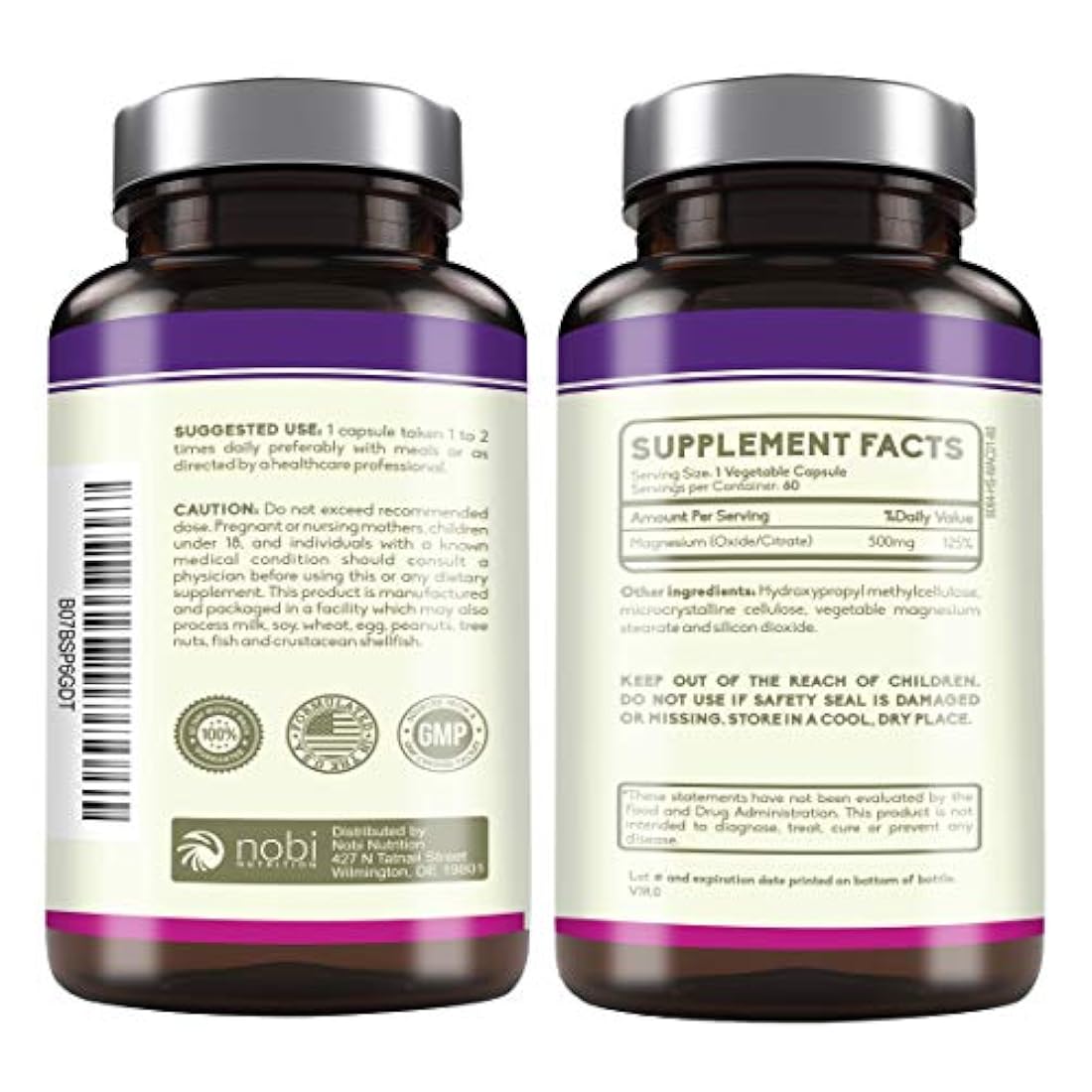 Complejo de magnesio de alta absorción 500mg