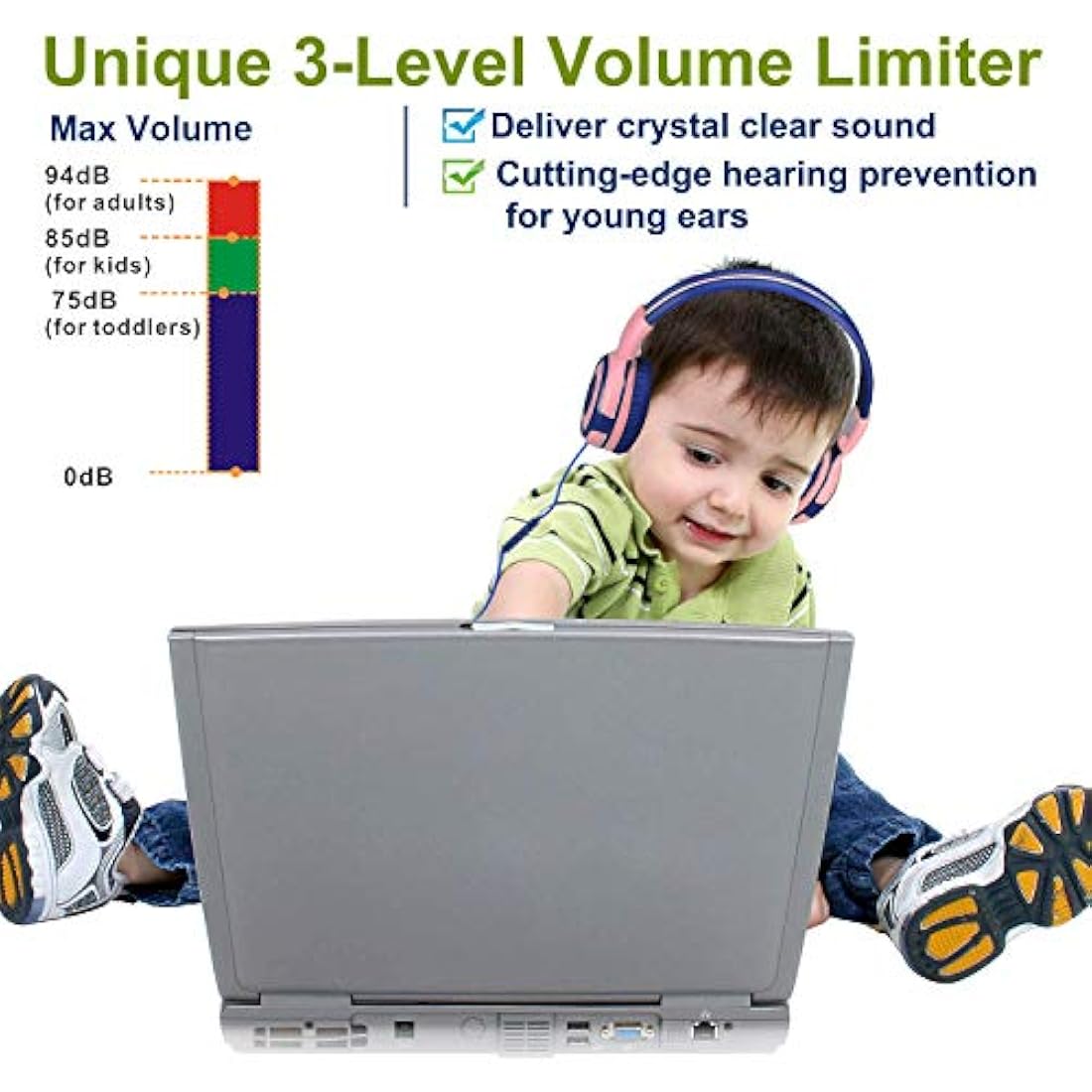 Auriculares portátiles para niños con protección auditiva