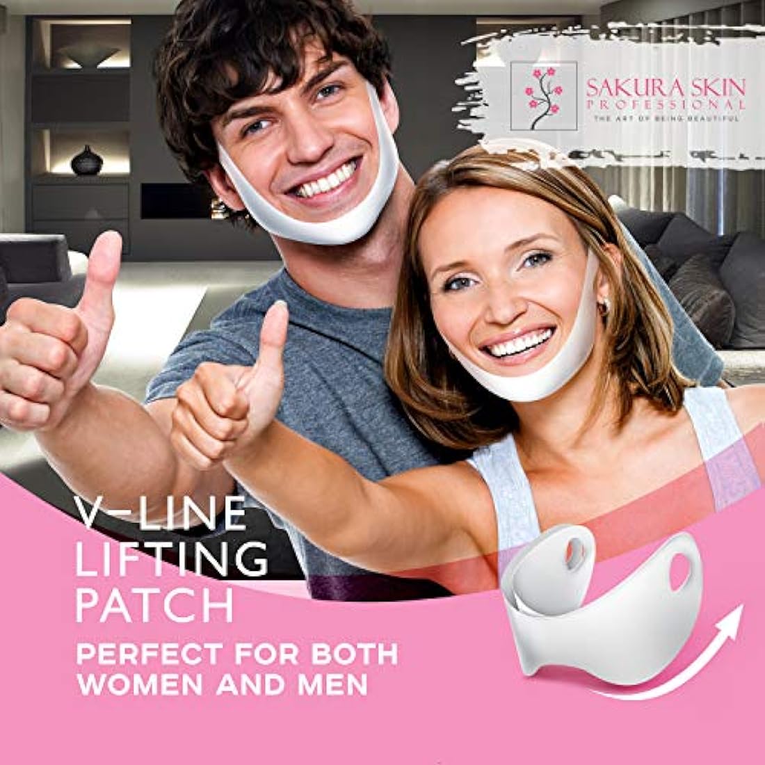 Máscara de cuello V Line para levantamiento de rostro