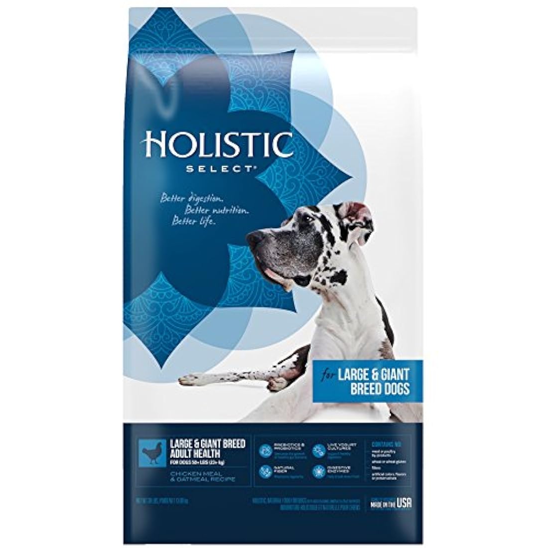 Holistic Select - Alimento para perro seco natural grande