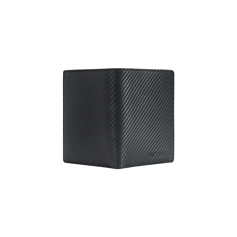 Porta Documentos y Tarjetas plegable de piel con bloqueo