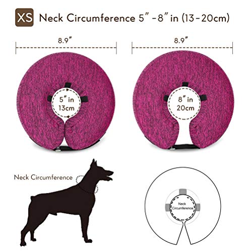 COLLAR para mascotas para después de la cirugía, protector y suave para la recuperación, cono grande para perros para evitar tocar puntos, heridas y erupciones