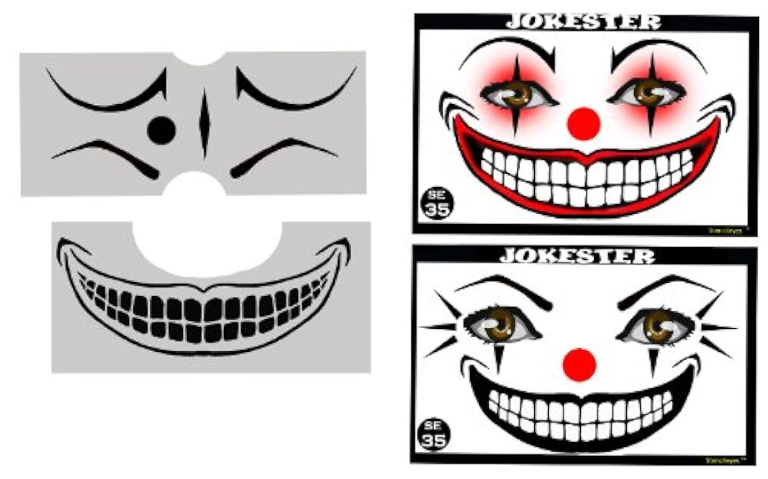 PINTURA de cara de payaso plantilla - ShowOffs Body Art