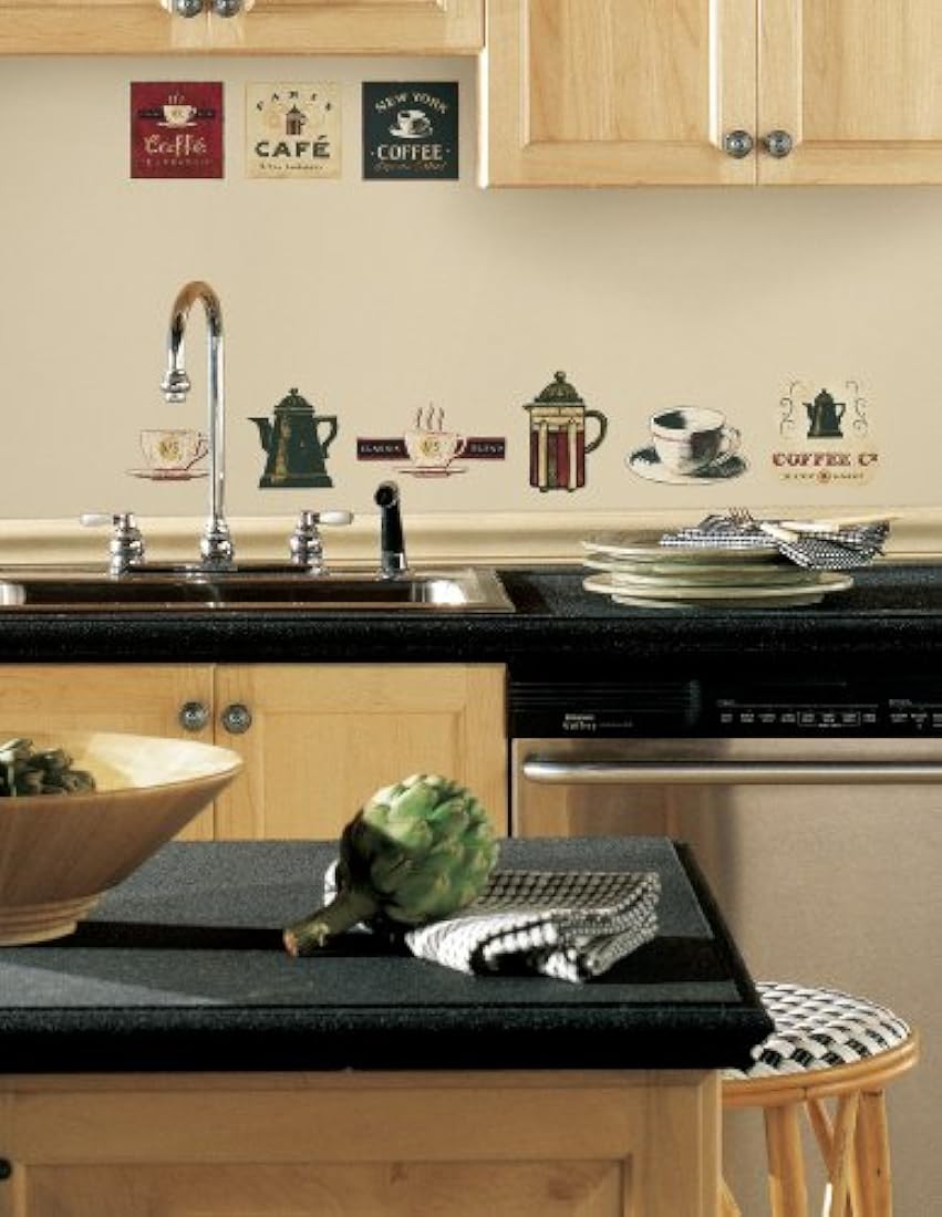 calcomanías para pared de cafetería