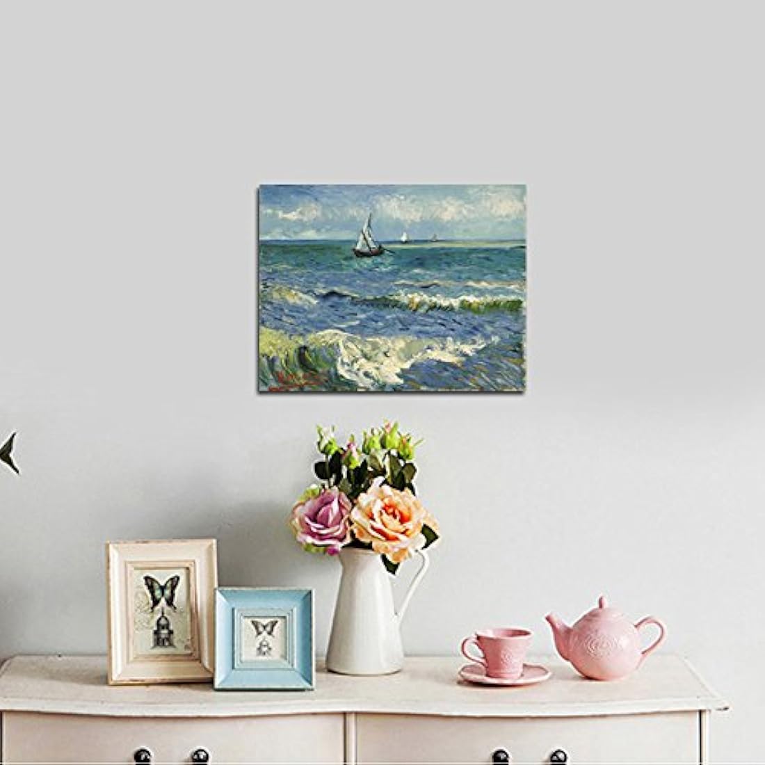 Wieco V0019 Art Reproducción al óleo del cuadro El mar