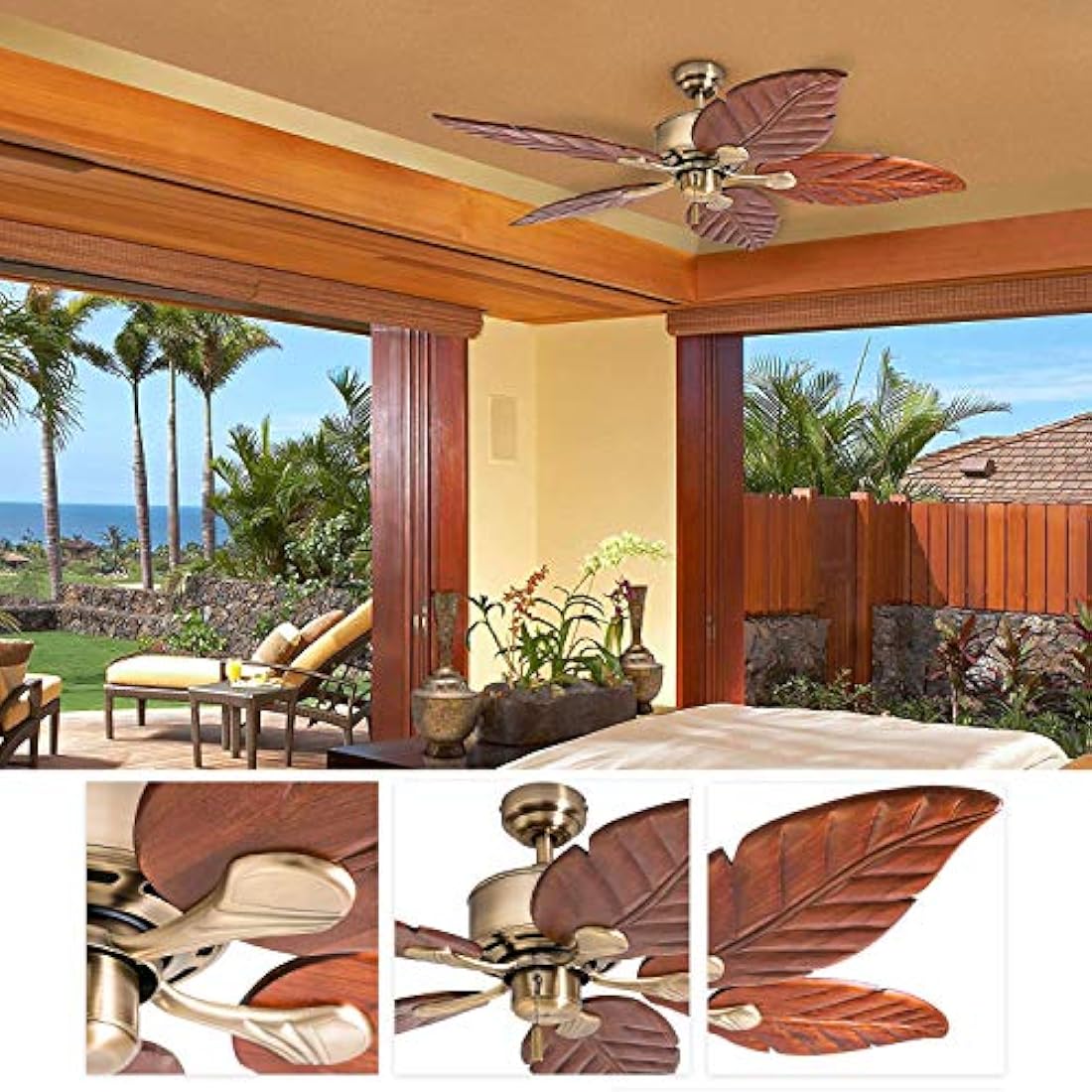 Ventilador de techo tropical