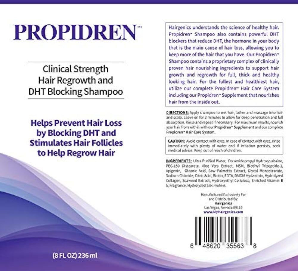 Champú para el crecimiento del cabello con biocina