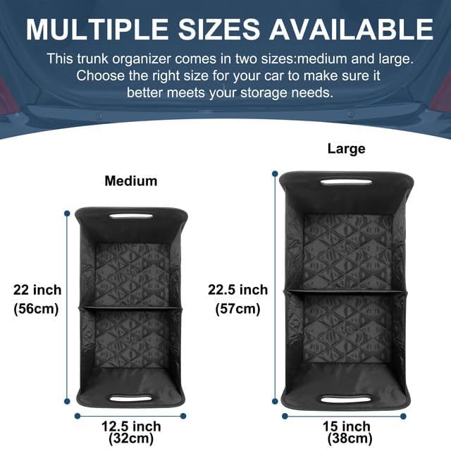 Organizador de Maletero Deosk, 50L, 6 Bolsillos, Plegable