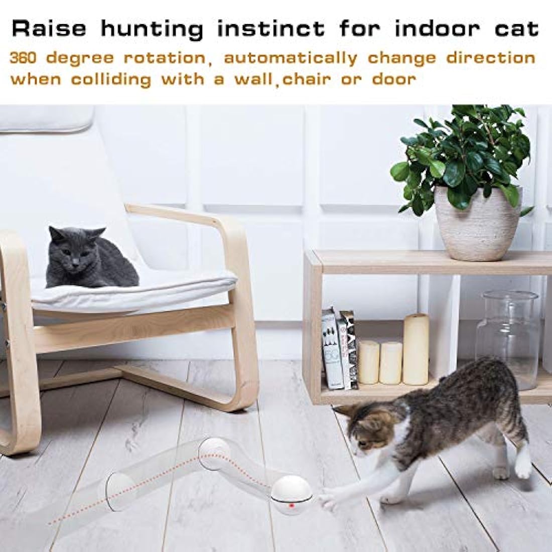 Juguete interactivo inteligente para gato, versión