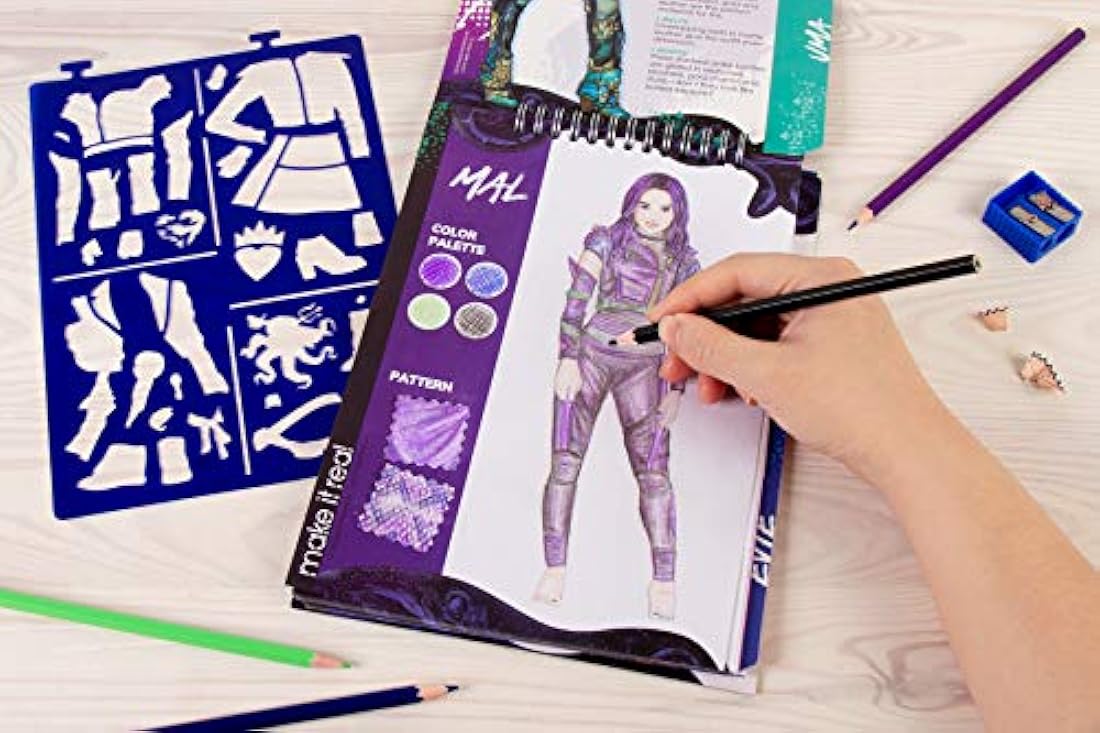 Libro de dibujo para colorear de Descendants 3 de Disney.