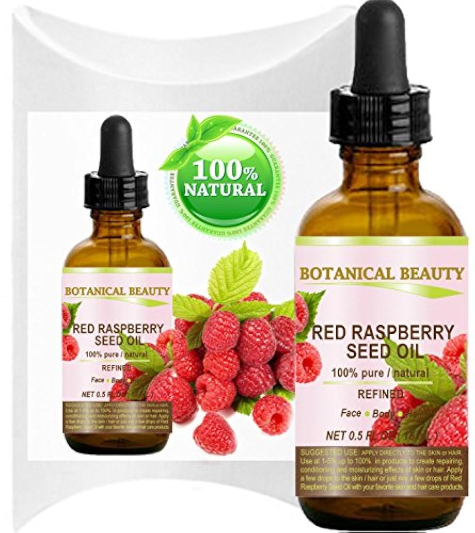 Aceite de semillas de frambuesa roja.