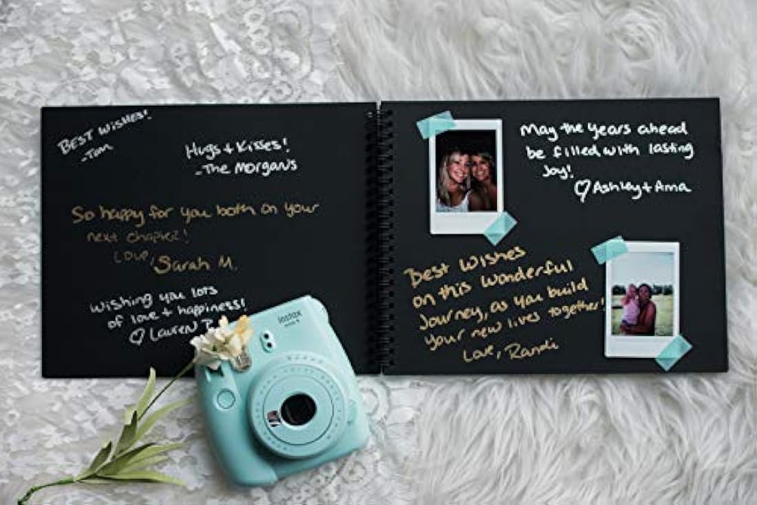 Álbum de invitados de boda negro