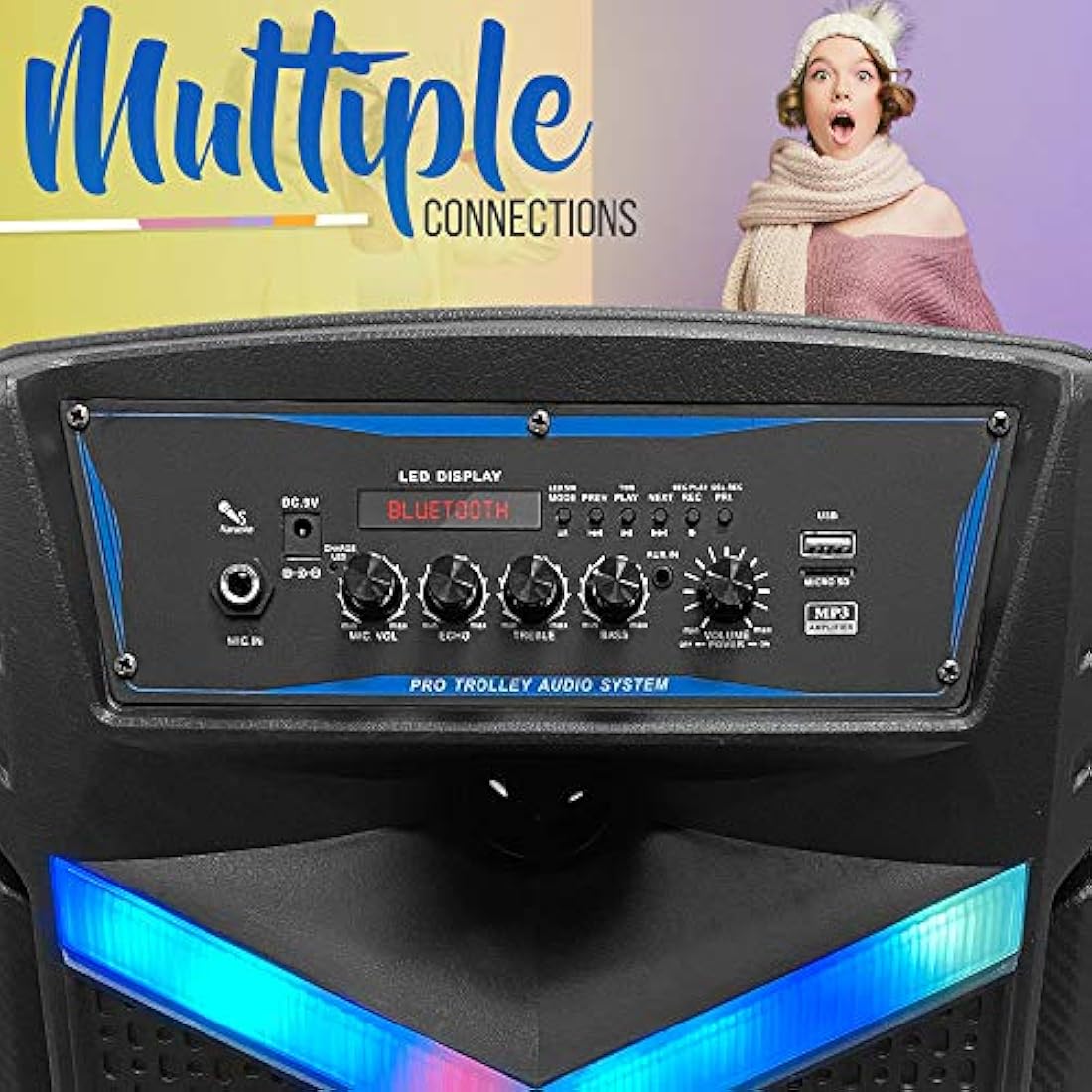 Parlante Portátil Bluetooth recargable PYLE-PRO PPHP1242B