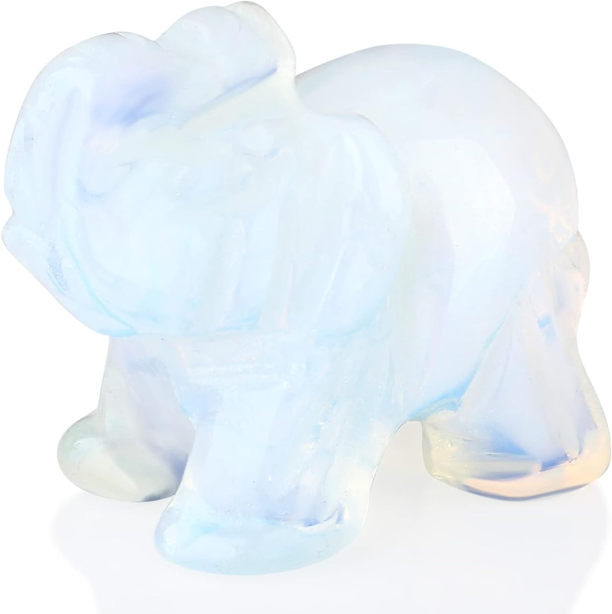 QINJIEJIE Opalita Elefante Cristales de la Suerte Elefante