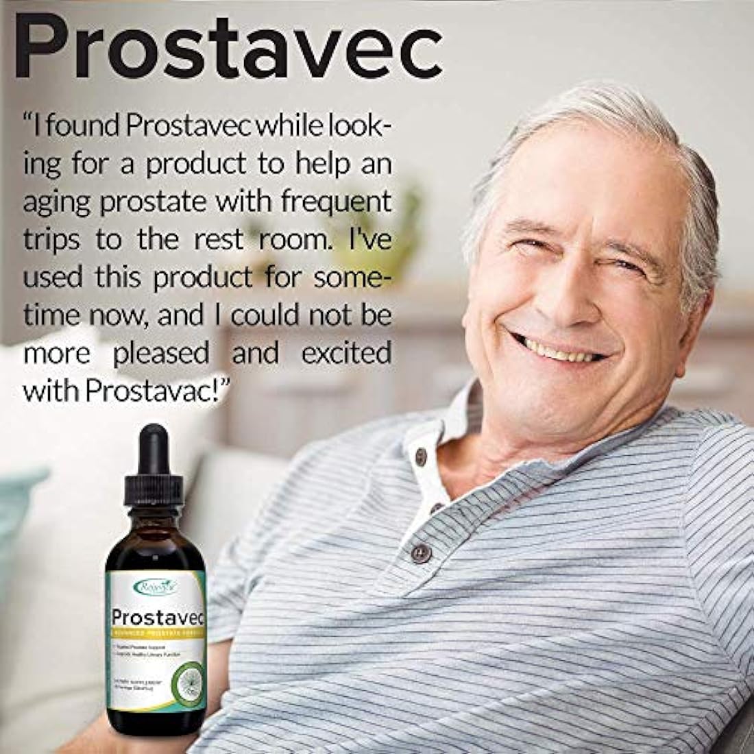 Suplemento de apoyo para la próstata Prostavec, en fórmula