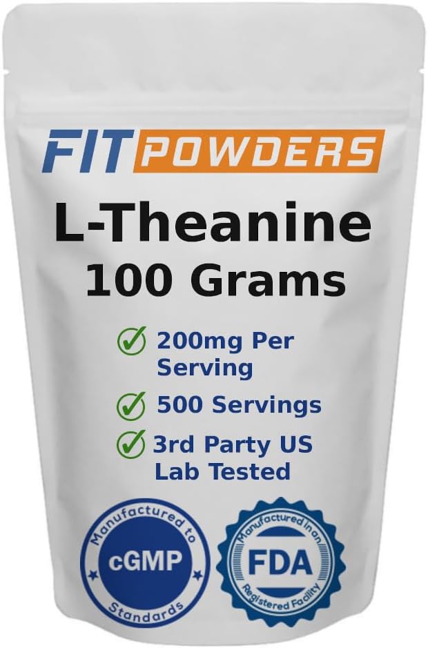 Suplemento de teanina en polvo sin gluten FitPowders