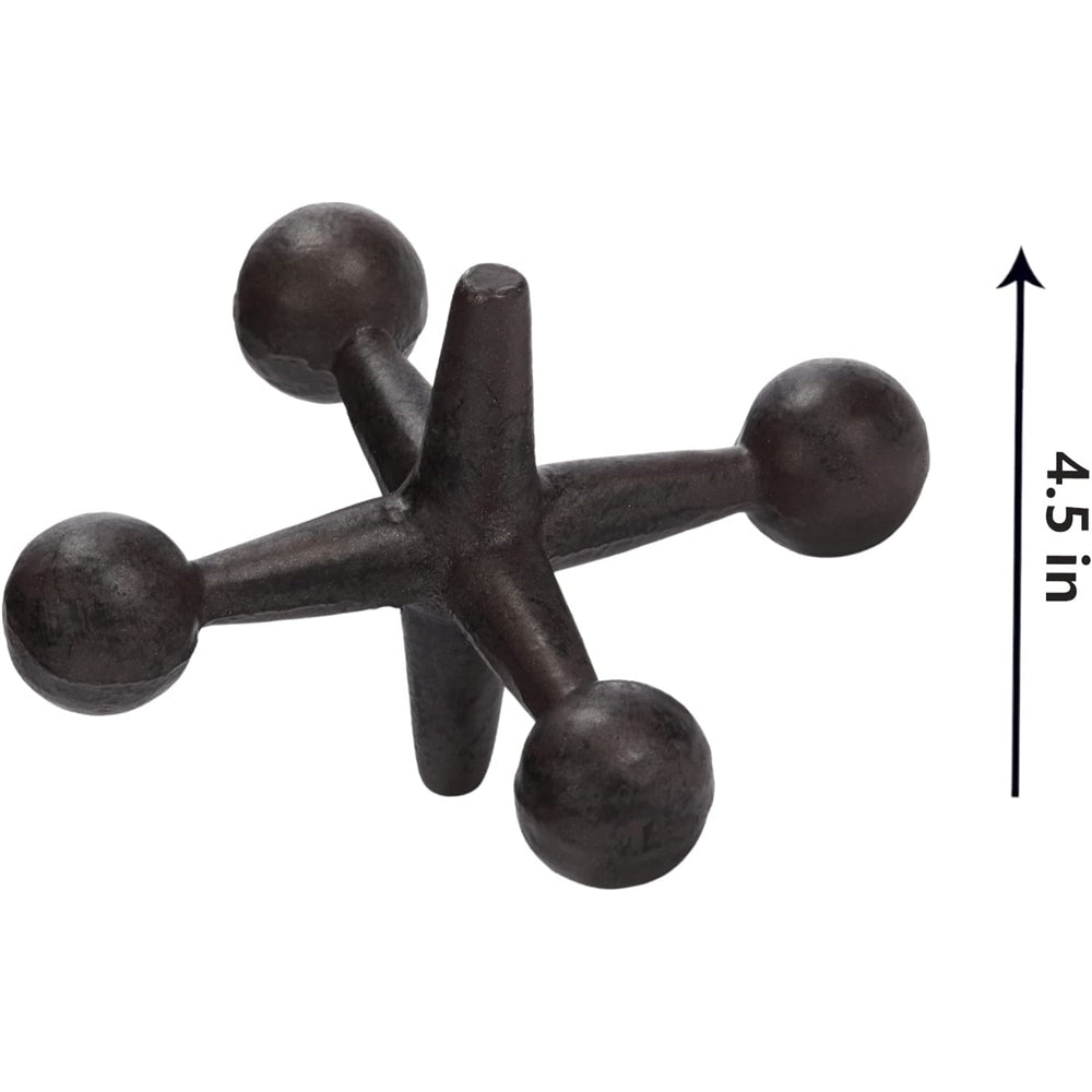 Sujetalibros decorativos modelo molecular de hierro