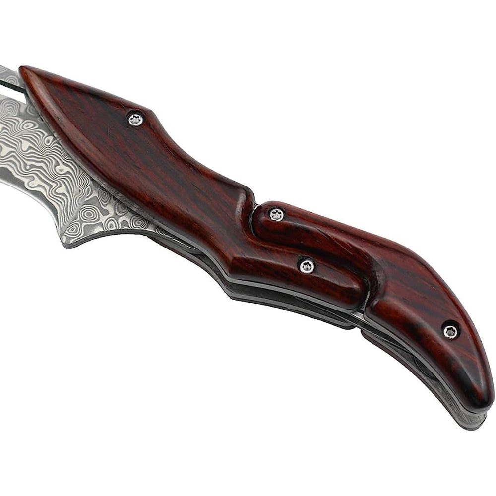 Cuchillo plegable parte trasera redonda