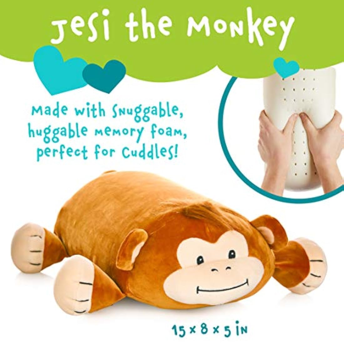 Almohada de espuma viscoelástica con diario para niños