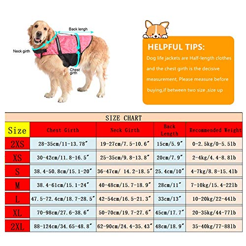 Chaleco salvavidas para perros con tiras reflectantes