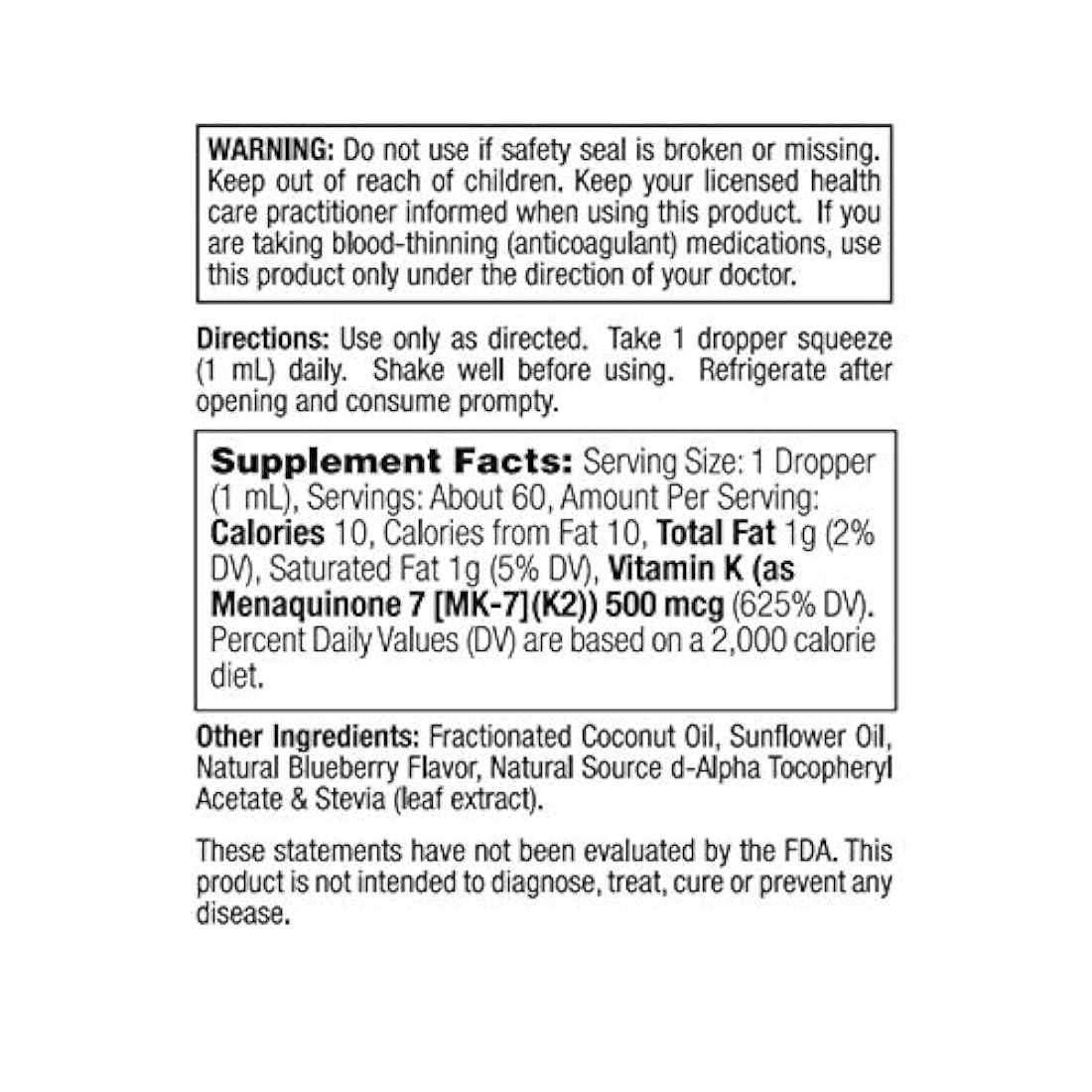vitamina k2 liquida