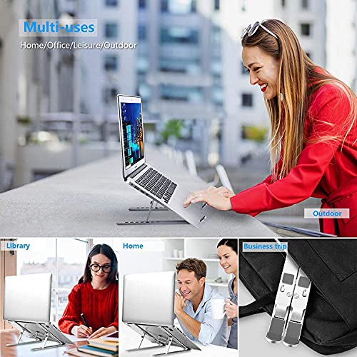 Soporte ajustable de aluminio para laptop plegable portátil
