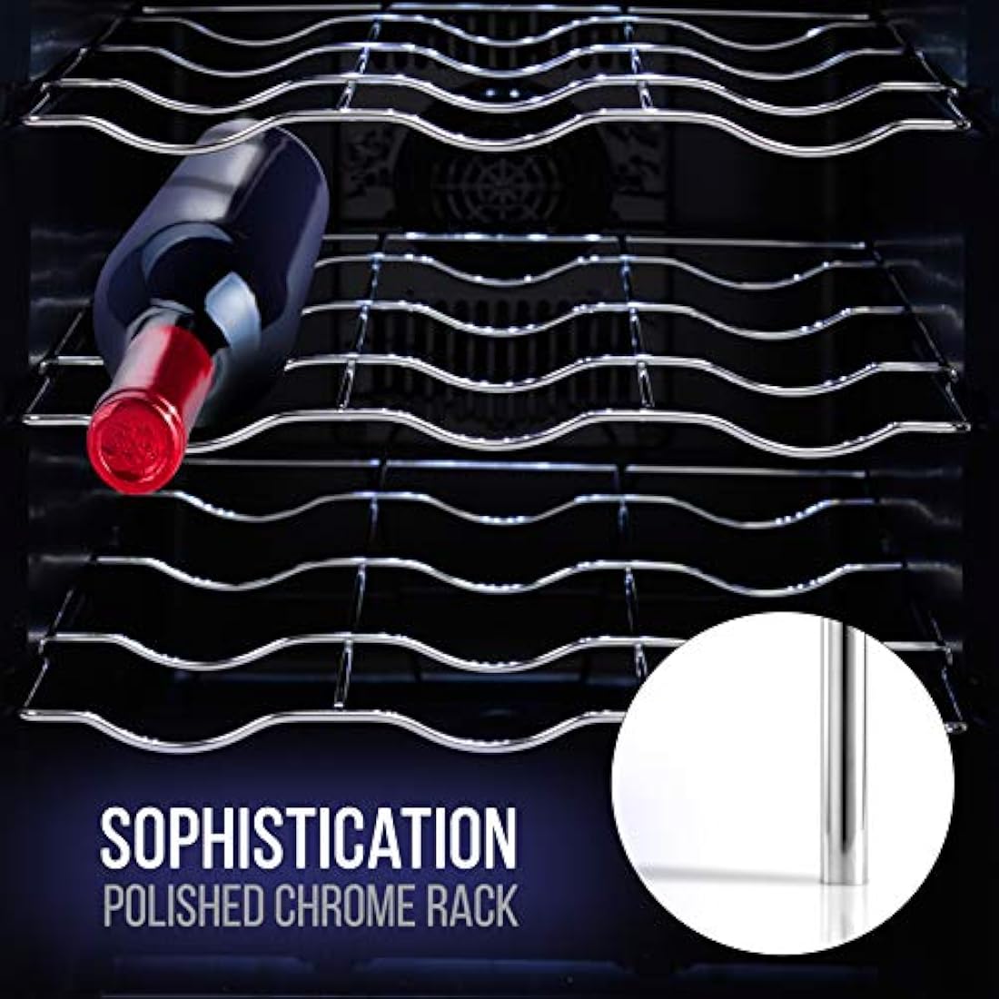 Cava refrigeradora de vinos NUTRICHEF PKTEWC122