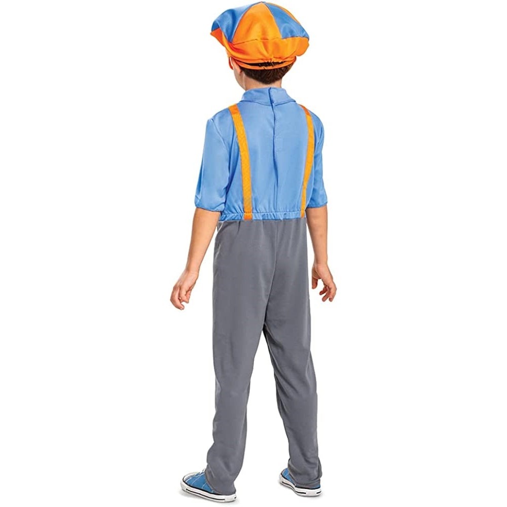 Disfraz de Blippi para niños con sombrero y gafas de tela