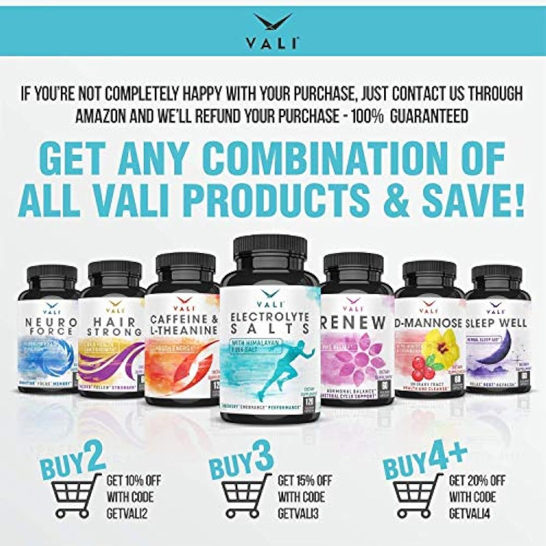 VALI -D Mannose 1000 mg fórmula de salud del tracto urinario