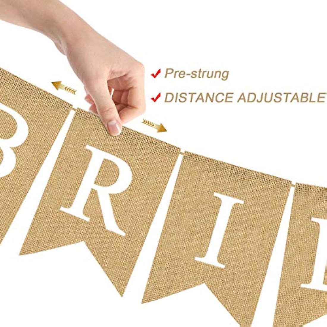 Banner de yute para novia o limón para fiesta