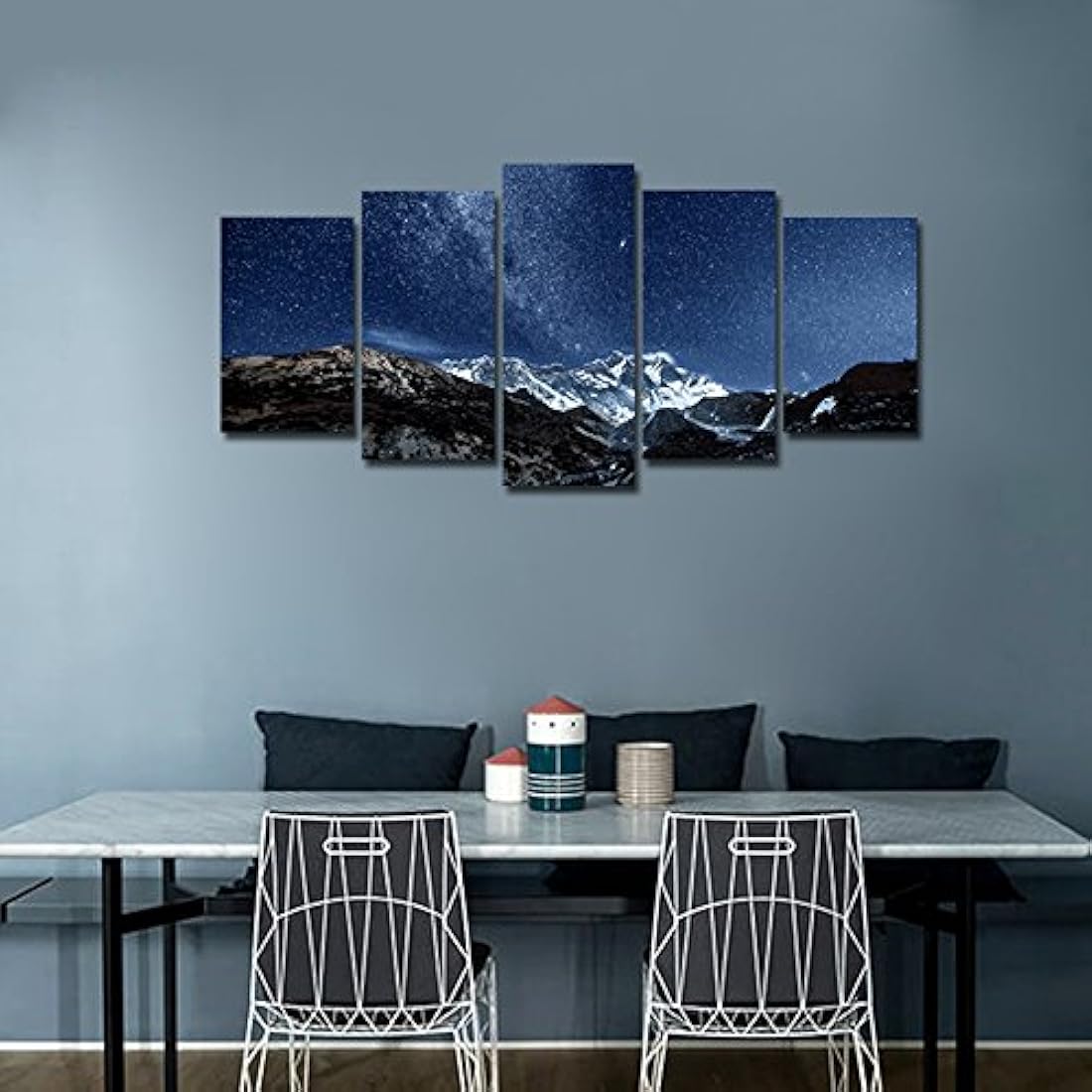 5 Paneles Paisaje Arte Moderno Giclee lona IMPRESIÓN s