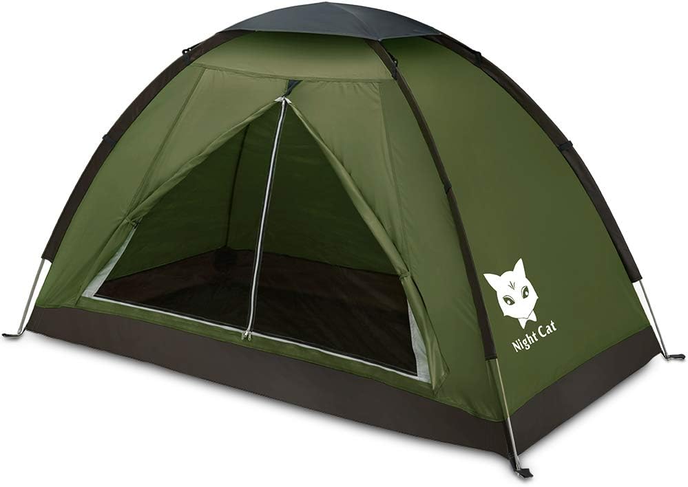 Tienda Nocturna Carpa Ligera Impermeable 1-2 Personas 2.2x1.2m