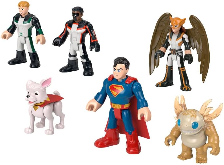 Figuritas Fisher-Price Imaginext Superman Pack 6 Personajes Krypto Kaiju