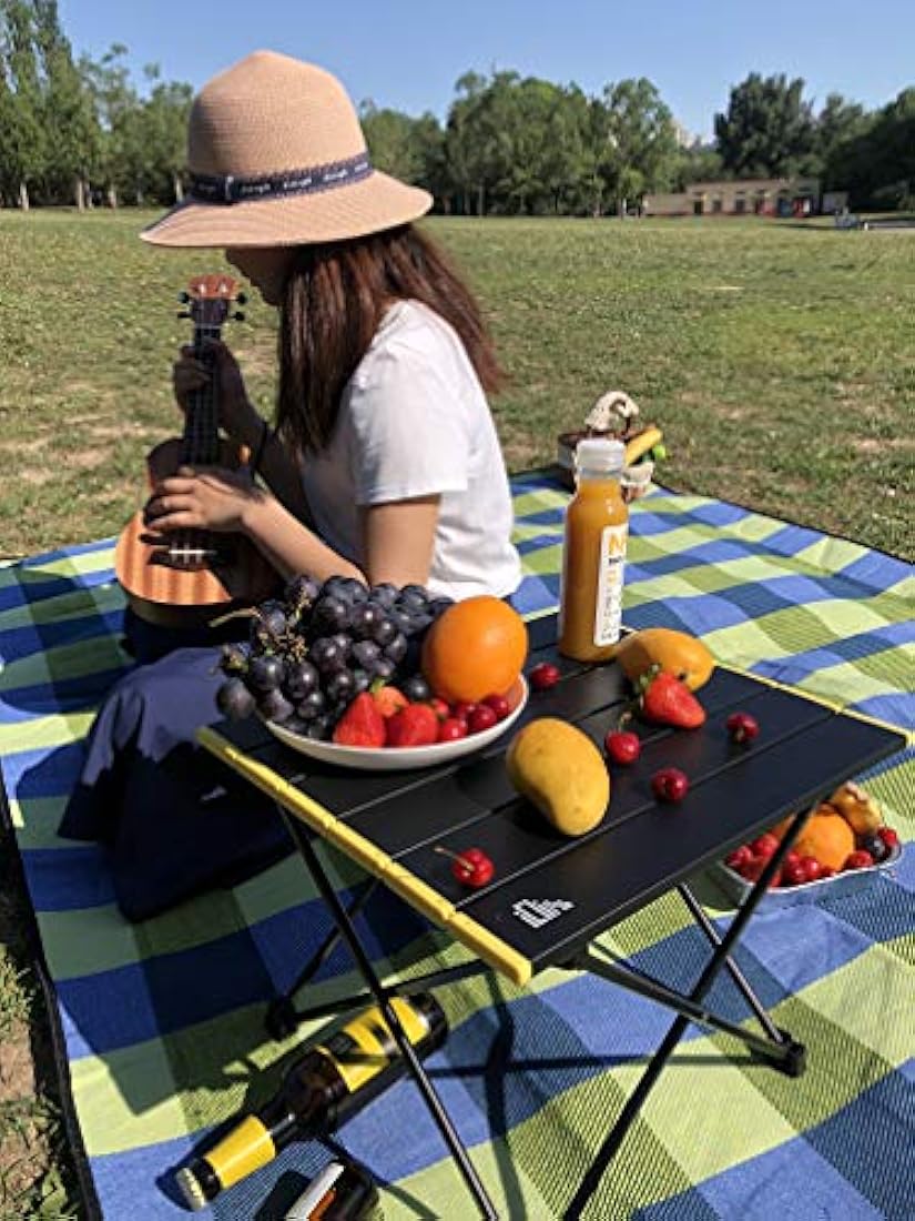 Mesa plegable ultraligera para camping con bolsa