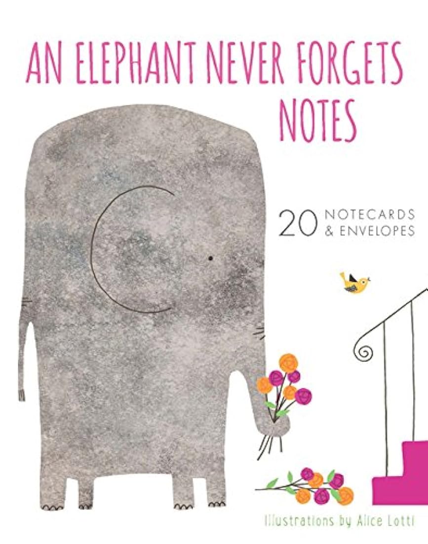 Un elefante nunca olvidado Notas: 20 tarjetas de notas