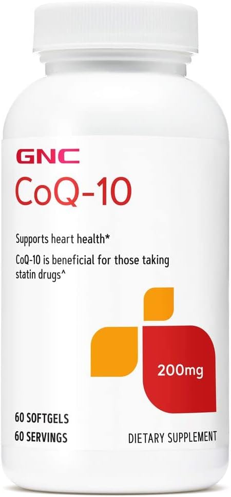 Suplemento GNC CoQ-10 200 mg 60 cápsulas blandas
