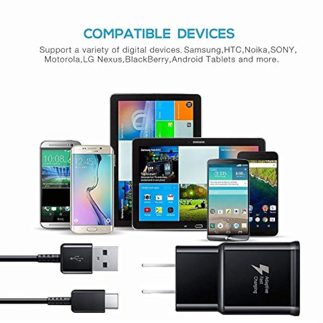 Cargador rápido compatible con Samsung Galaxy S9