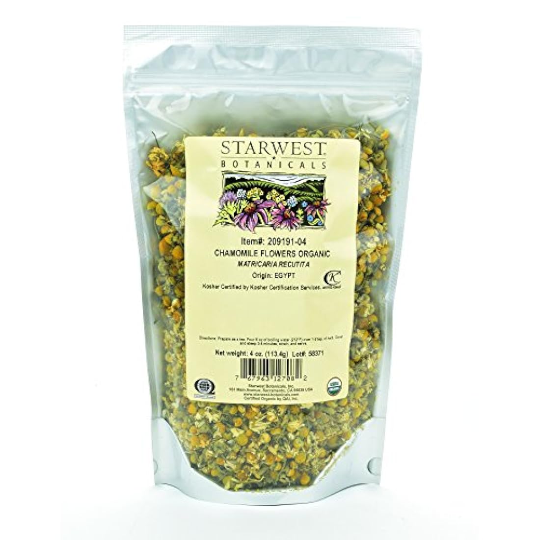 starwest botánicos orgánico Manzanilla Flores Whole (Egipto)