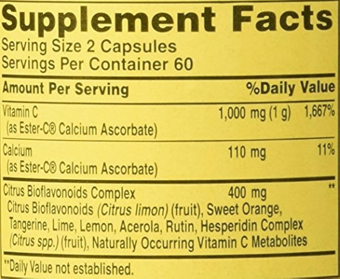 Suplemento American -C con bioflavonoids de cítricos