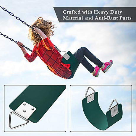 AGPTEK - Asiento oscilante para niños y adultos (30.4 x 5.9 x 0.3 in), color verde
