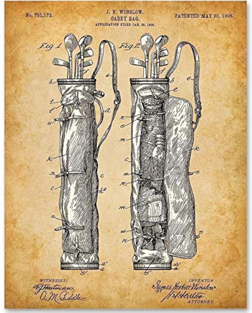 Impresión del arte Bolsa de palo de golf