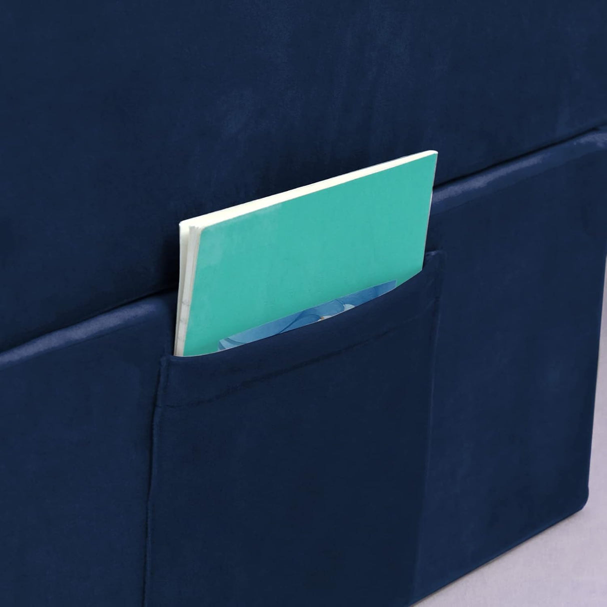 Sofá infantil de espuma para niños MeMoreCool Azul marino