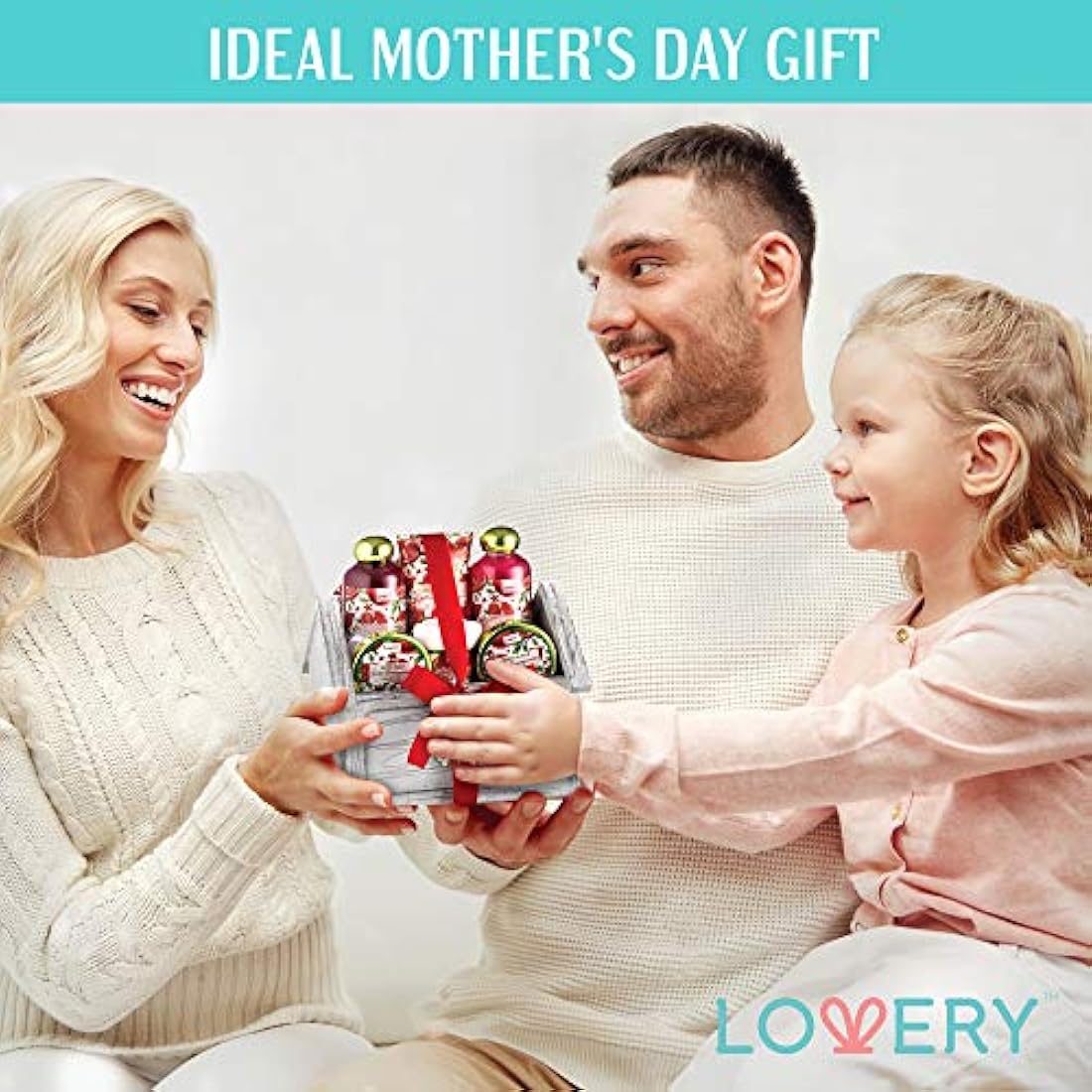 cesta de spa y baño para regalo, lujoso