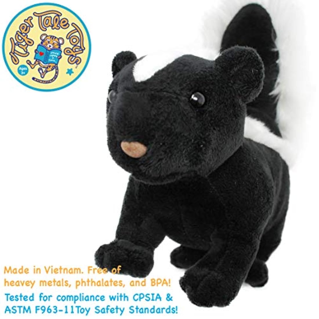 Peluche diseño de Seymour la mofeta, 9 in, Negro, VIAHART