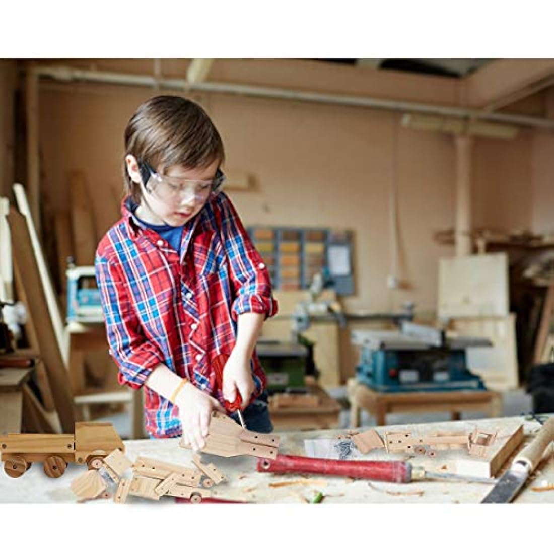 Kit de construcción de madera Kraftic para niños y adultos